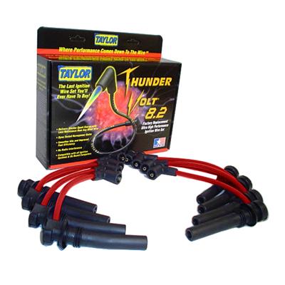 ThunderVolt Red Spark Plug Shorty 8.2mm Wires 03-05 Hemi 5.7L